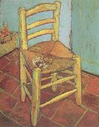 Vincent Van Gogh Vincent's Chair with His Pipe (nn04) USA oil painting artist